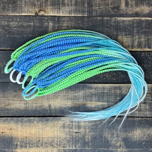 Colorful Synthetic Braided Ponytail Hair Extensions on elastic band long dreadlocks