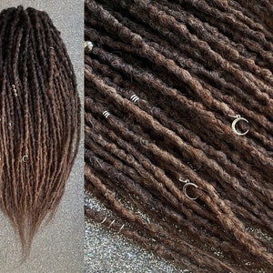 Synthetische Dreadlocks Haarverlängerung braun ombre mit extra weichen Dreads und Zöpfen natürlich aussehend