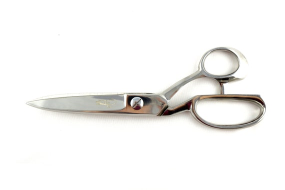 Vintage Large Metal Tailor's Scissors. Vintage Fabric Cutting Scissors.  Collectible Tailor's Scissors. 