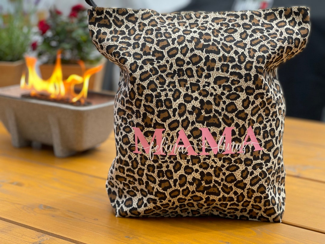 LEO Tasche personalisiert / Leopard Bag/ Shopper / - Etsy.de