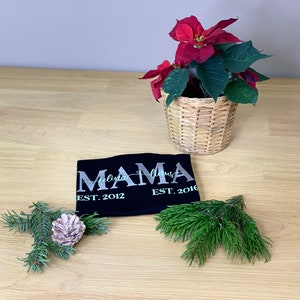 MAMA Shirt / personalized mother T-shirt / gift / mom / mother / Mother's Day / family shirt / black XS-5XL
