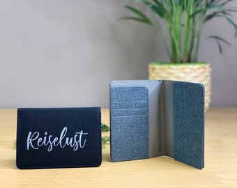 Individuell Personalisierte Reisepasshülle / Ausweishülle / Reisedokumente / Passport wallet / Organizer / Urlaub / Geschenk / bedruckt