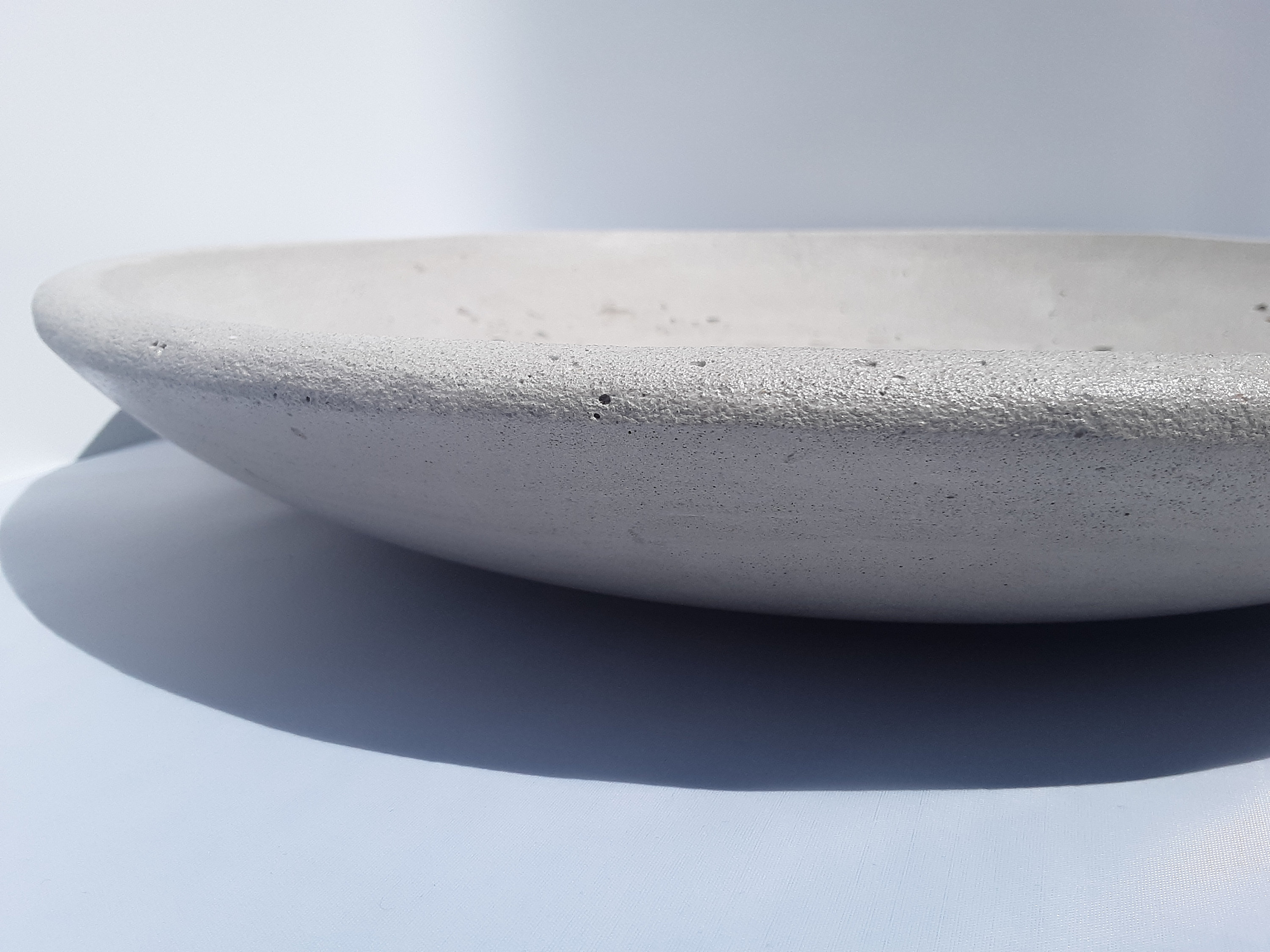 18 Large Shallow Concrete Bowl Etsy
