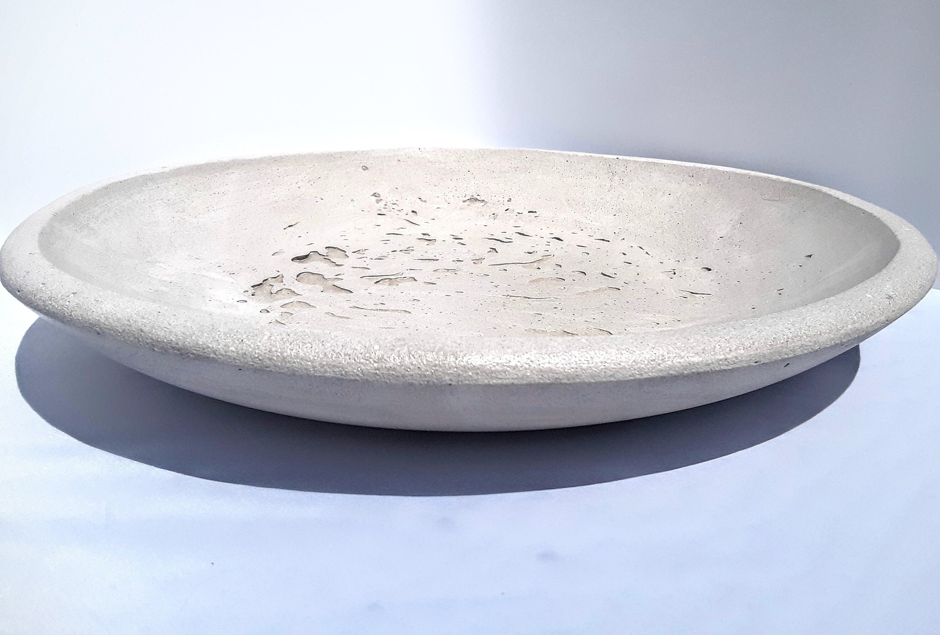 18 Large Shallow Concrete Bowl Etsy