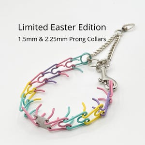 Collar de púas para perros de edición limitada de Pascua, collar de entrenamiento con recubrimiento en polvo pastel