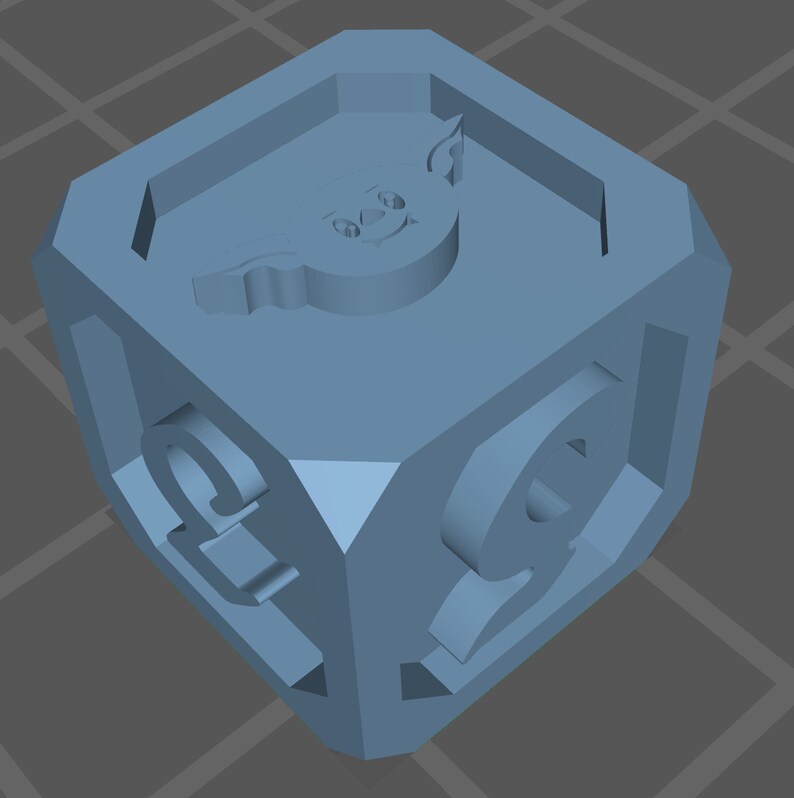 Full RPG Set of 7 Dice Goblin Dice 3D STL Model Files Etsy Sweden