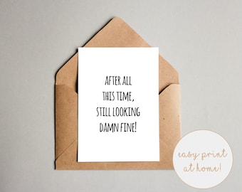 PRINTABLE Birthday Card / Print at home birthday card / Funny birthday card/ Digital download ONLY