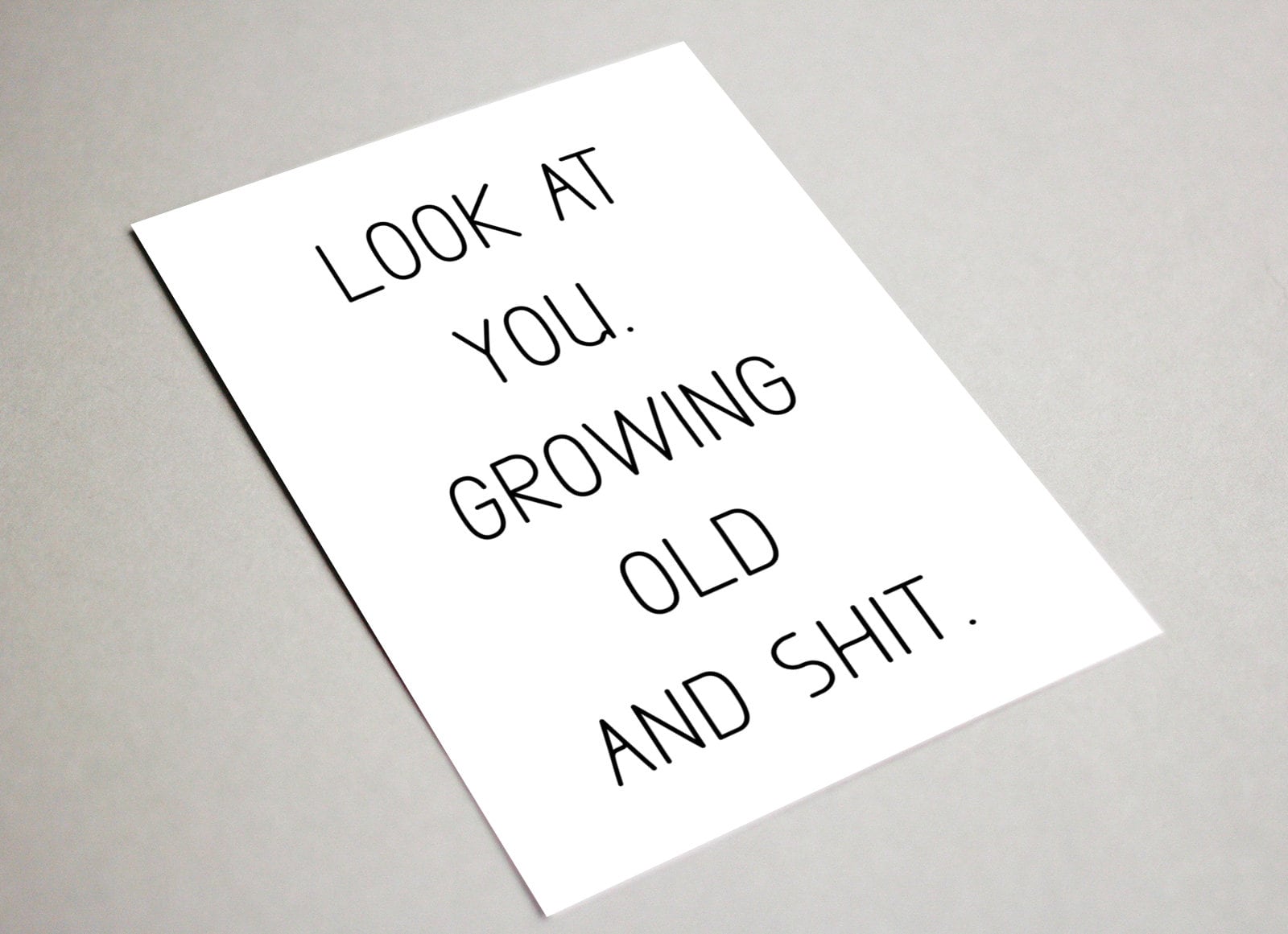 PRINTABLE Birthday Card / Print at Home Birthday Card / Funny Birthday ...