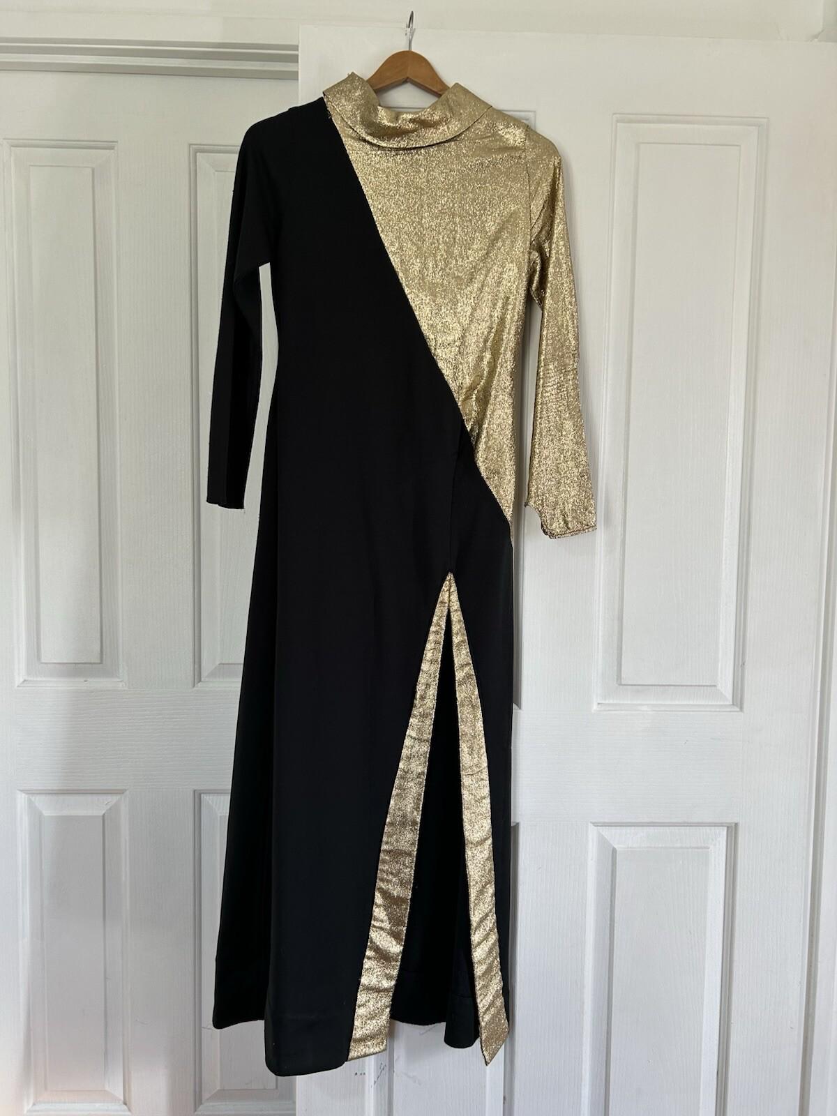 Gold Lame 70s Dress - Etsy Australia
