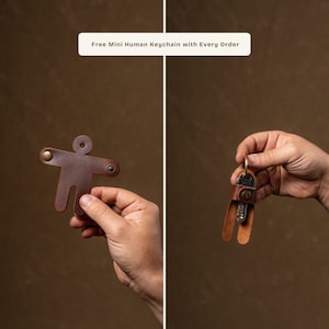 Cartera de cuero con clip para billetes / Tarjetero plegable práctico / Tarjetero delgado personalizado hecho a mano / Billetera hecha a mano con clip para billetes imagen 9