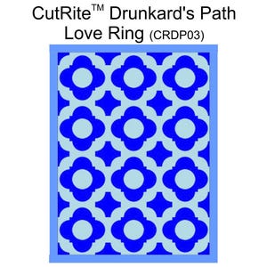 CutRite Slit 'N Sew Drunkard's Path Love Ring Quilt Pattern (CRDP03)