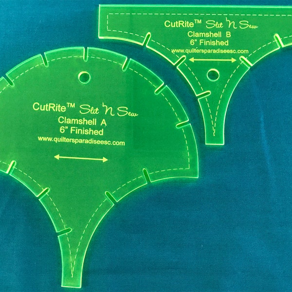 Slit 'N Sew Clamshell 6 Inch Finished Template Set