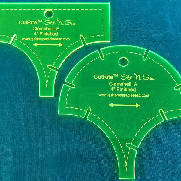 CutRite Slit 'N Sew Clamshell 10 cm Fertiges Vorlagen Set