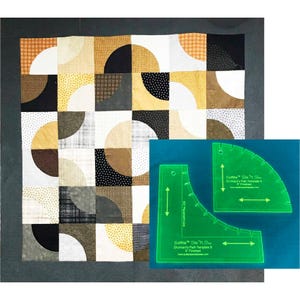 CutRite Slit 'N Sew Drunkard's Path 8 Inch Finished Template Set