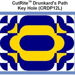 CutRite Slit 'N Sew Drunkard's Path Key Hole Quilt Pattern CRPD12L