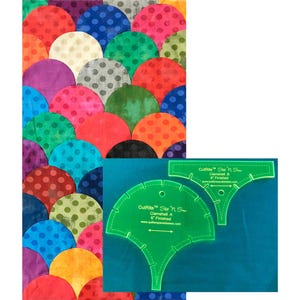 CutRite Slit &#39;N Sew Clamshell 6 Inch Finished Template Set