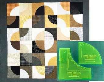 CutRite Slit 'N Sew Drunkard's Path 6 Inch Finished Template Set