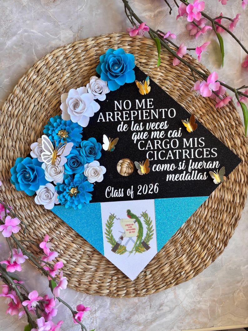 Personalized Graduation Cap Topper | Latina, First Generation Graduate ...