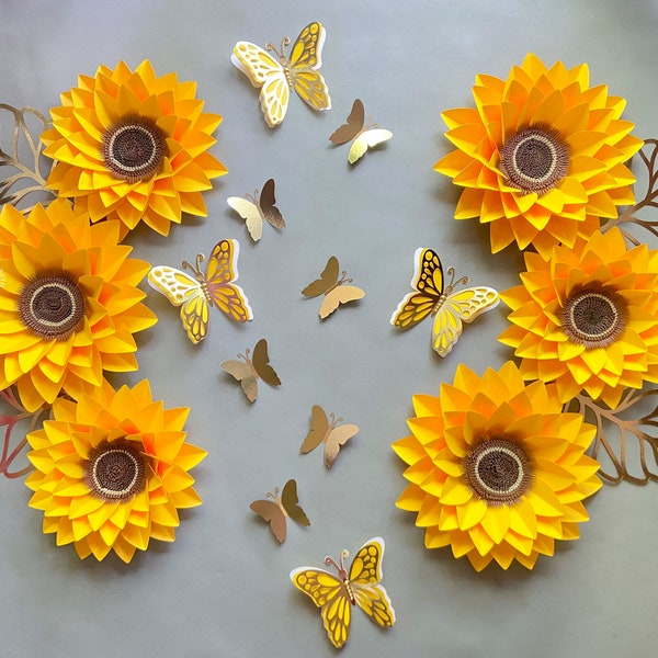 Sunflower Wall Decor Etsy