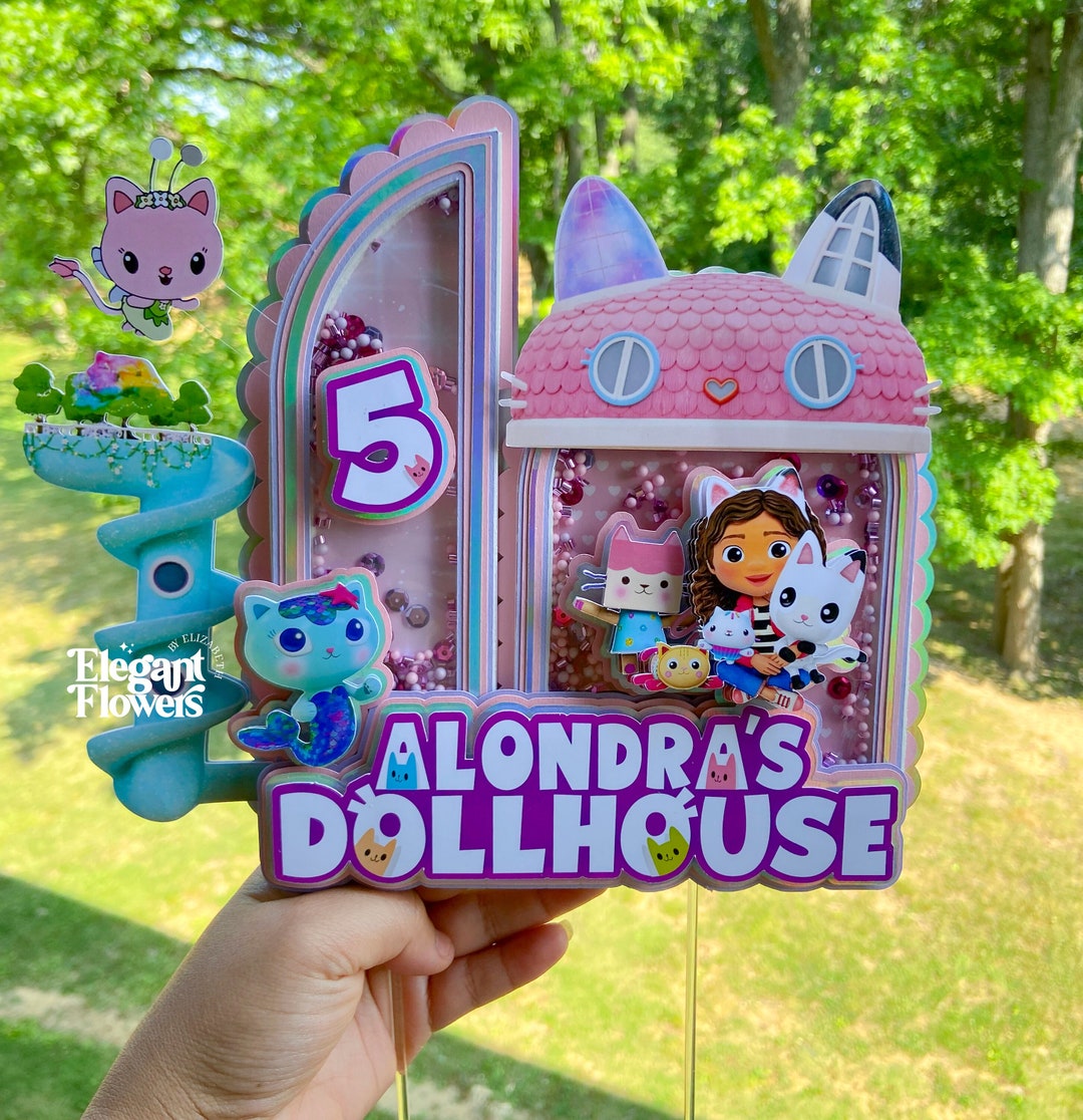 Gabbys Dollhouse Cake Topper, Gabby's Dollhouse Inspired Cake Topper