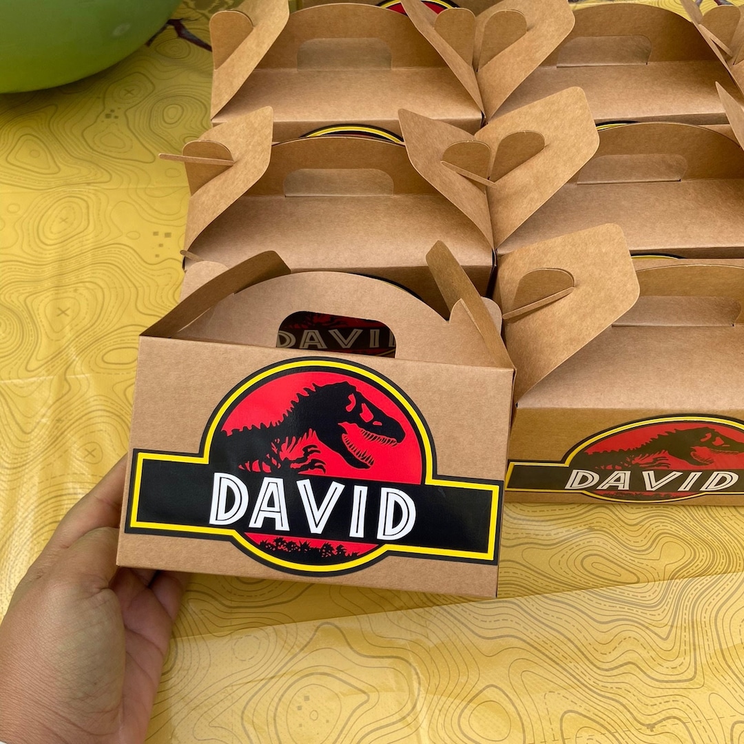 Jurassic Park Favor Boxes, Jurassic World Party Box Set, Candy Box ...