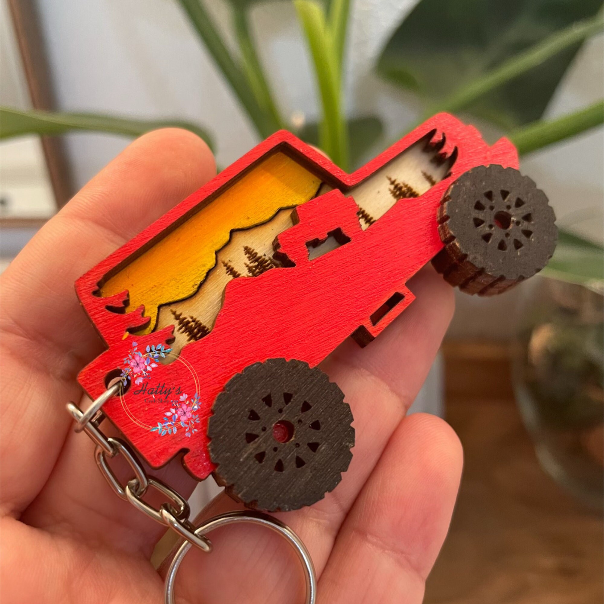 Wooden Engraved Jeep off Roading Keychain Etsy