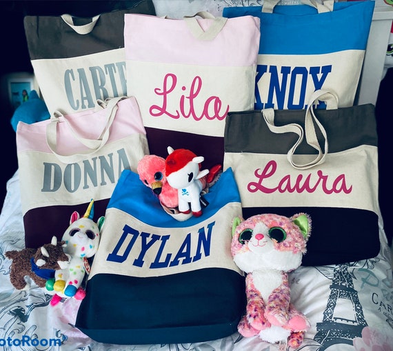 Personalized Tote Bag. Daycare Tote Bag. Kids Tote Bag. Baby Etsy