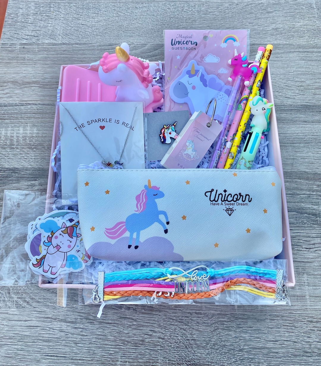 Unicorn Surprise Gift Box. Unicorn Jewelry Gift Set. Unicorn Care