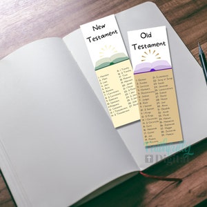 Bible List Bookmarks - DIGITAL DOWNLOAD