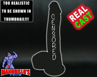 JAX - Realistic DILDO - Real Cast - Mature - Adult toys - MANDRILLOSTOYS - Pure Platinum Silicone