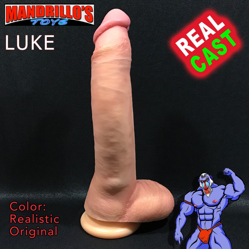 LUKE LukeTwentyfive Realistic DILDO Real Cast Mature Adult toys MANDRILLOSTOYS Pure Platinum Silicone image 5