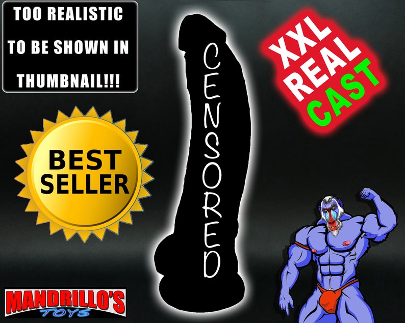 LUKE LukeTwentyfive Realistic DILDO Real Cast Mature Adult toys MANDRILLOSTOYS Pure Platinum Silicone image 1