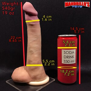 LUKE LukeTwentyfive Realistic DILDO Real Cast Mature Adult toys MANDRILLOSTOYS Pure Platinum Silicone image 10