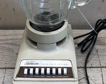 Vintage Sunbeam Solid State Control Blender Vidrio - Etsy