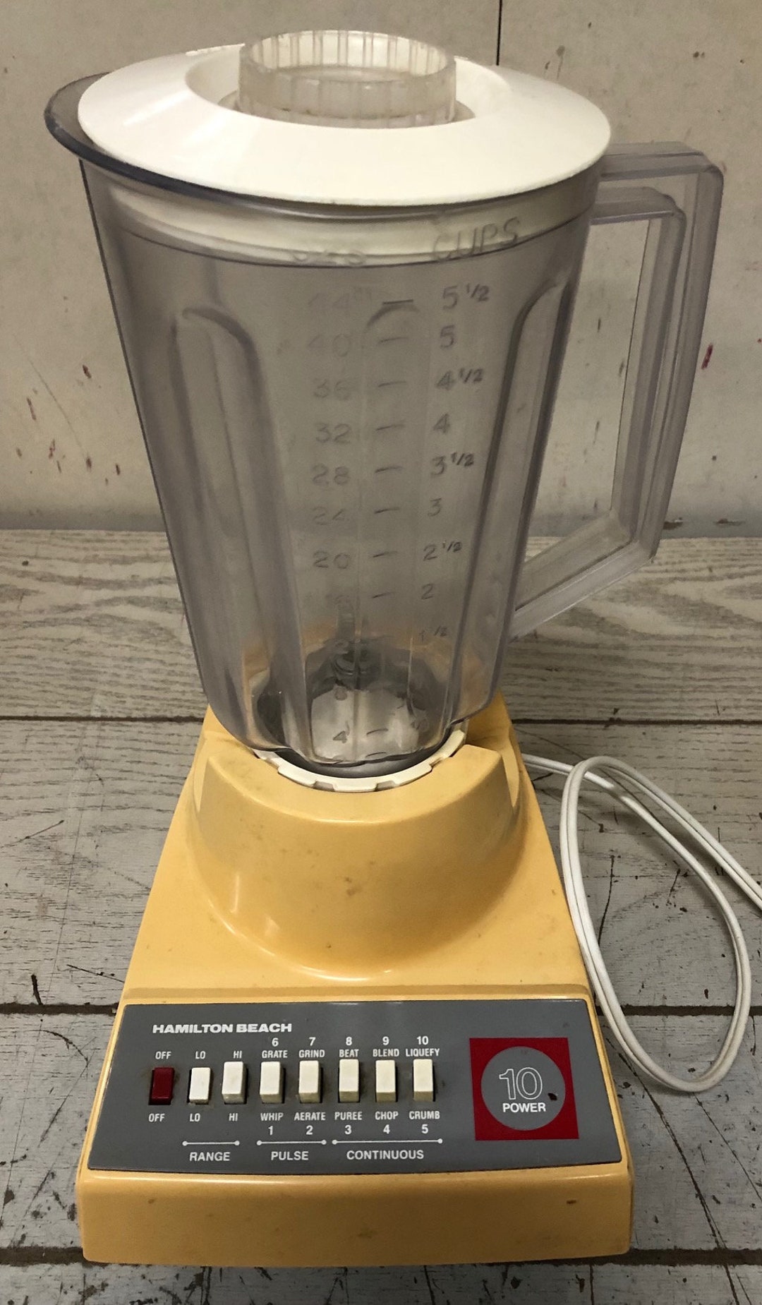 Vintage Hamilton Beach Blender 10 Speed Power Made In USA 350W Etsy