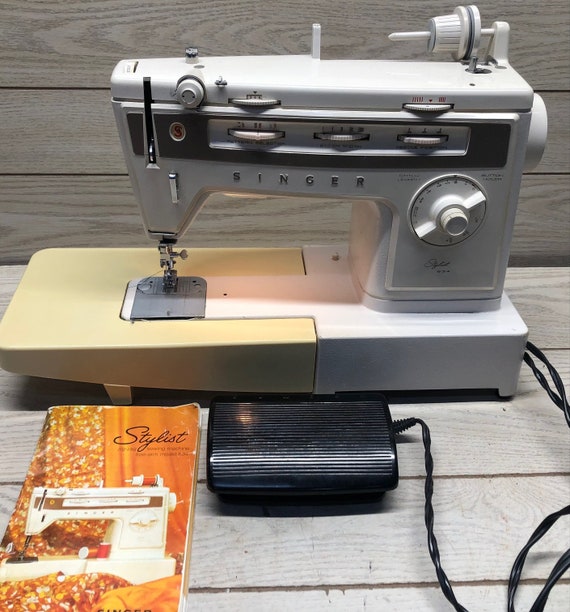 Singer Vintage Stylist 834 Sewing Machine W/ Foot Pedal Carry Etsy