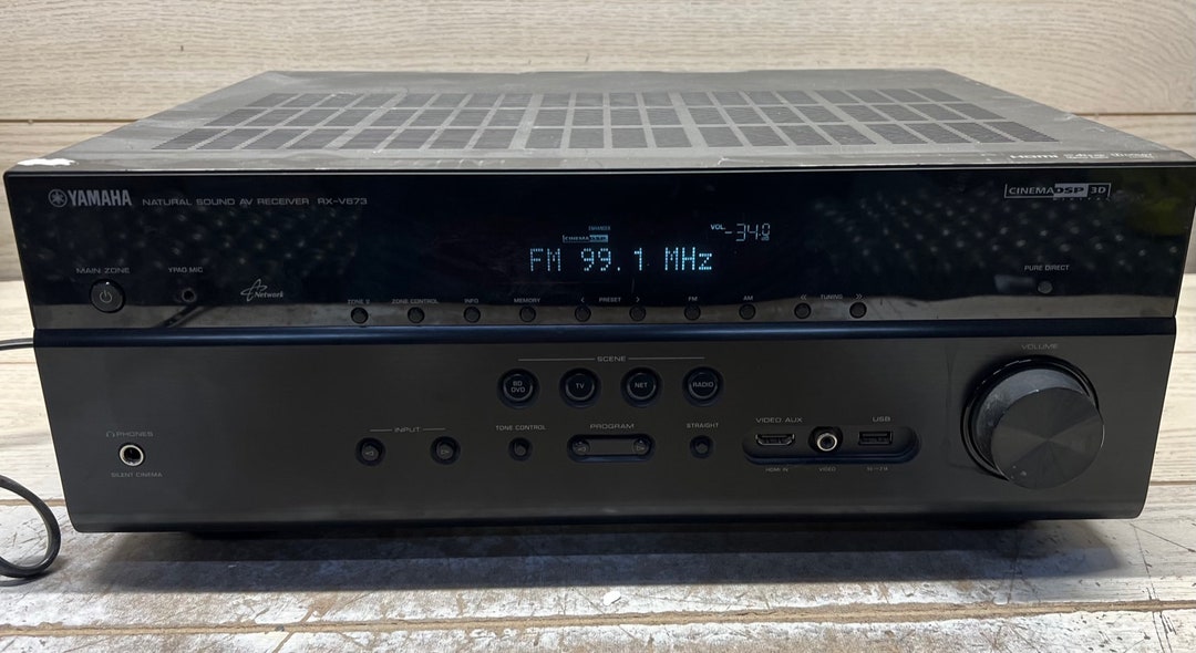 Yamaha RXV673 7.2 Channel Natural Sound Home Theater AV Etsy