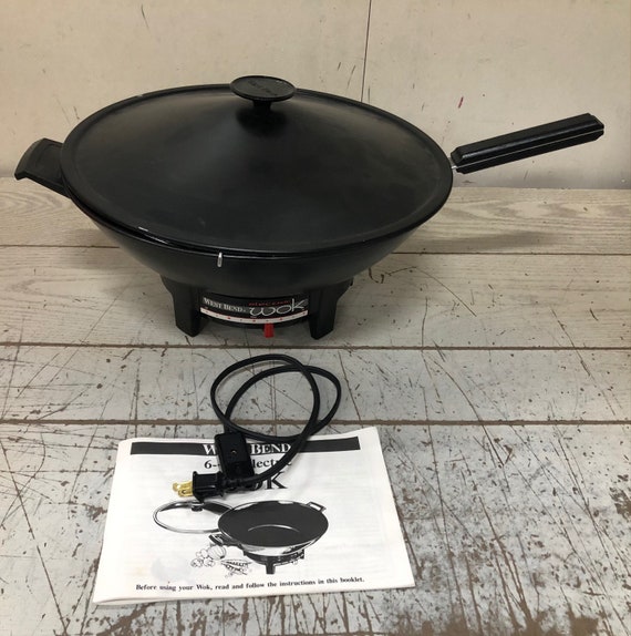 West Bend Electric Wok 6 Quart Model 79110 Complete with Cord Etsy