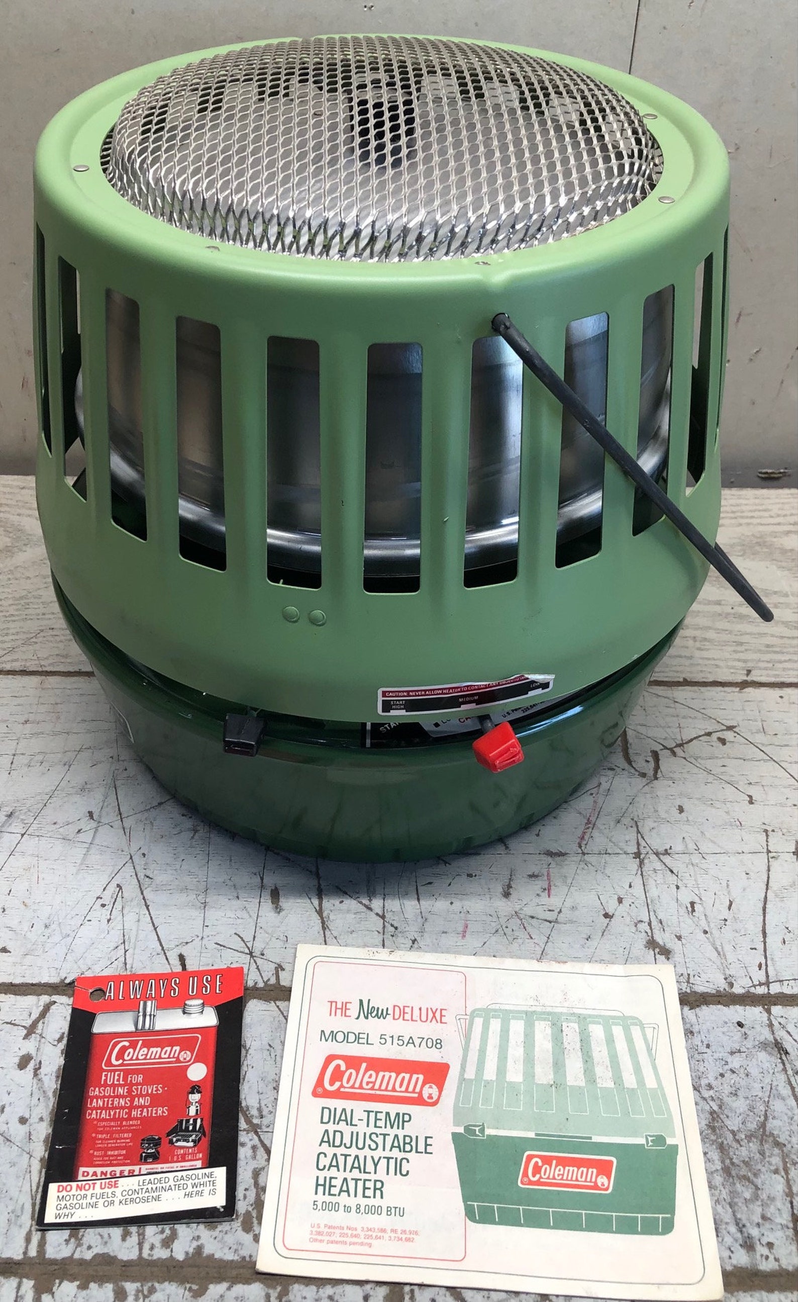 1974 Vintage Coleman Catalytic Heater 50008000 BTU Model Etsy