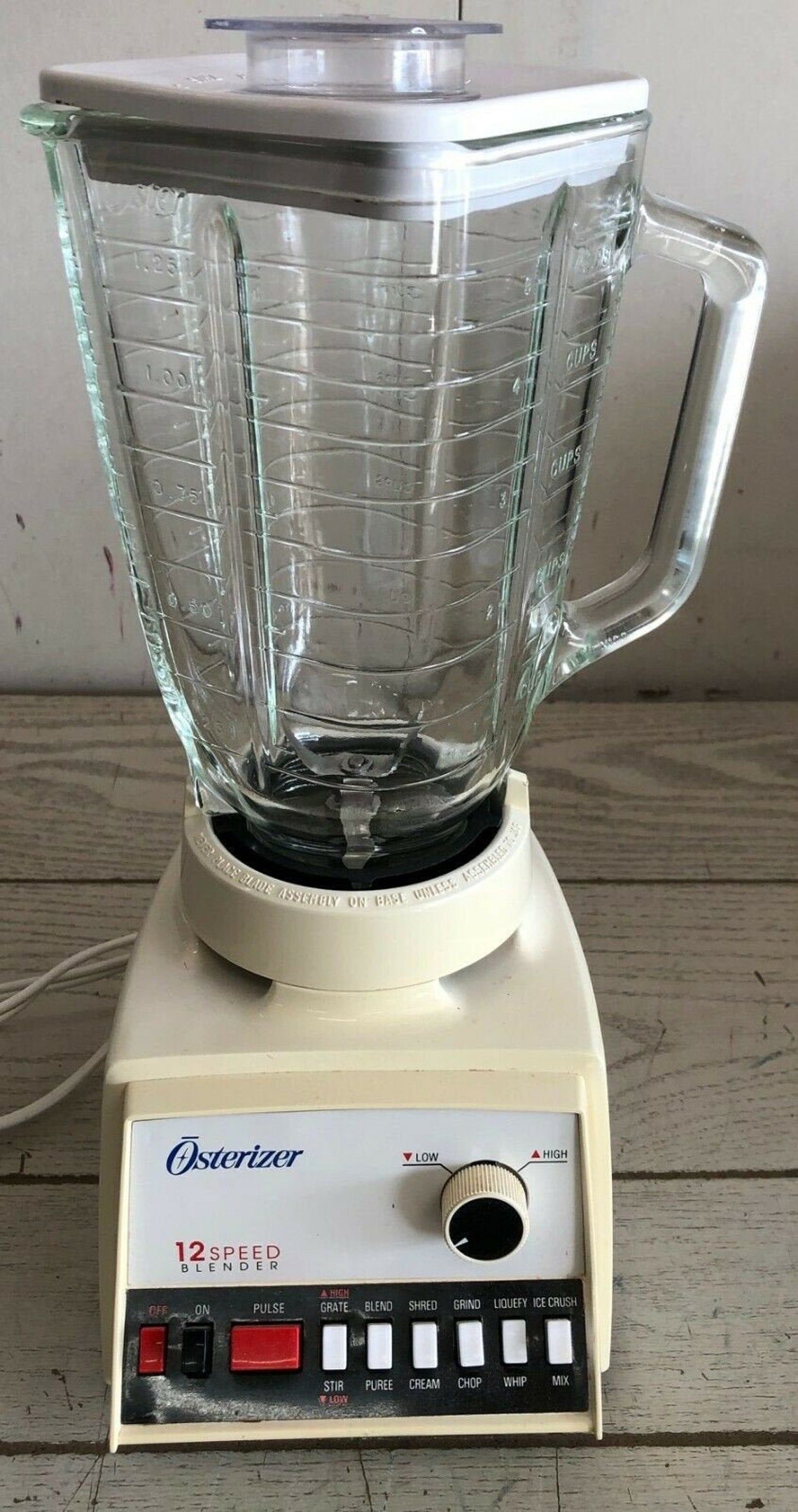 Vintage Osterizer Yellow Dual Range Pulse Matic 12 Speed Oster Etsy