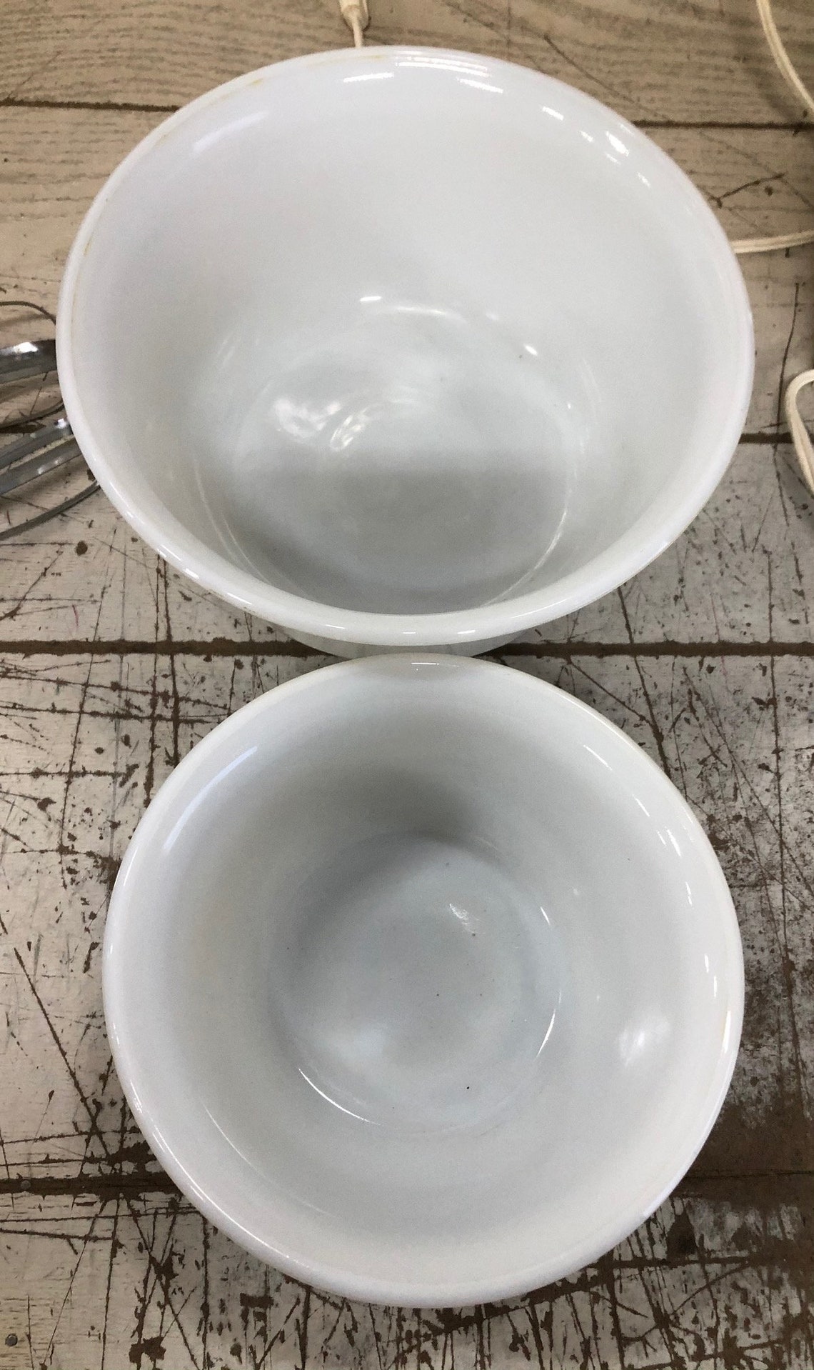 Vintage GE General Electric Stand Mixer 12 Speed Original Milk Glass