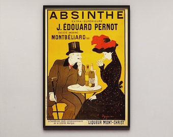 Absinth Poster Vintage Robette Classic Getränke Werbung, Retro Französisches Poster, Wohnkultur, Küche, Wandkunst