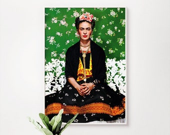 frida kahlo green dress After Frida Kahlo's Girl in Green Dress by Phil Pierre | Buy Paintings