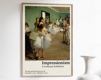 Edgar Degas Exhibition Poster - Dance Class - Metropolitan Museum