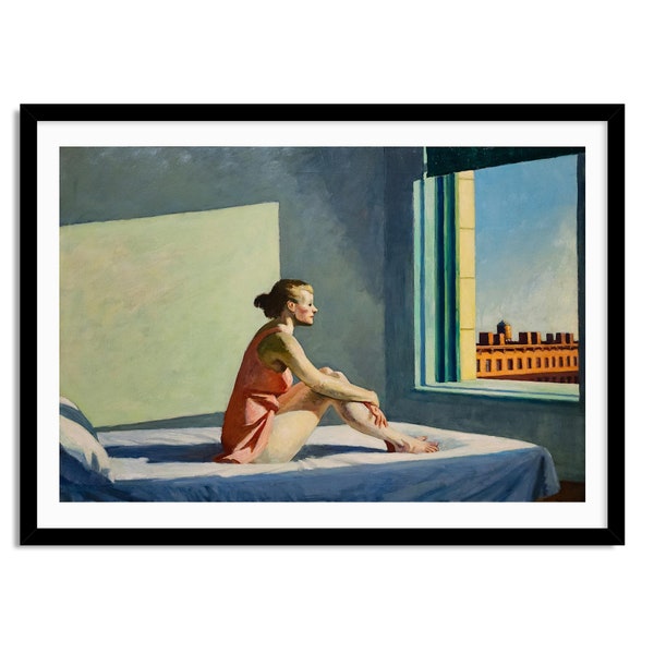 Edward Hopper Morning Sun Art Print, Museum Quality Wall Decor, Fine Art Poster for Home or Office, Classic American Art Reproduction