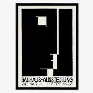 Bauhaus Exhibition Poster, Bauhaus Austellung Weimar 1923, Vintage Exhibition Poster, Retro Home Decor, Wall Art