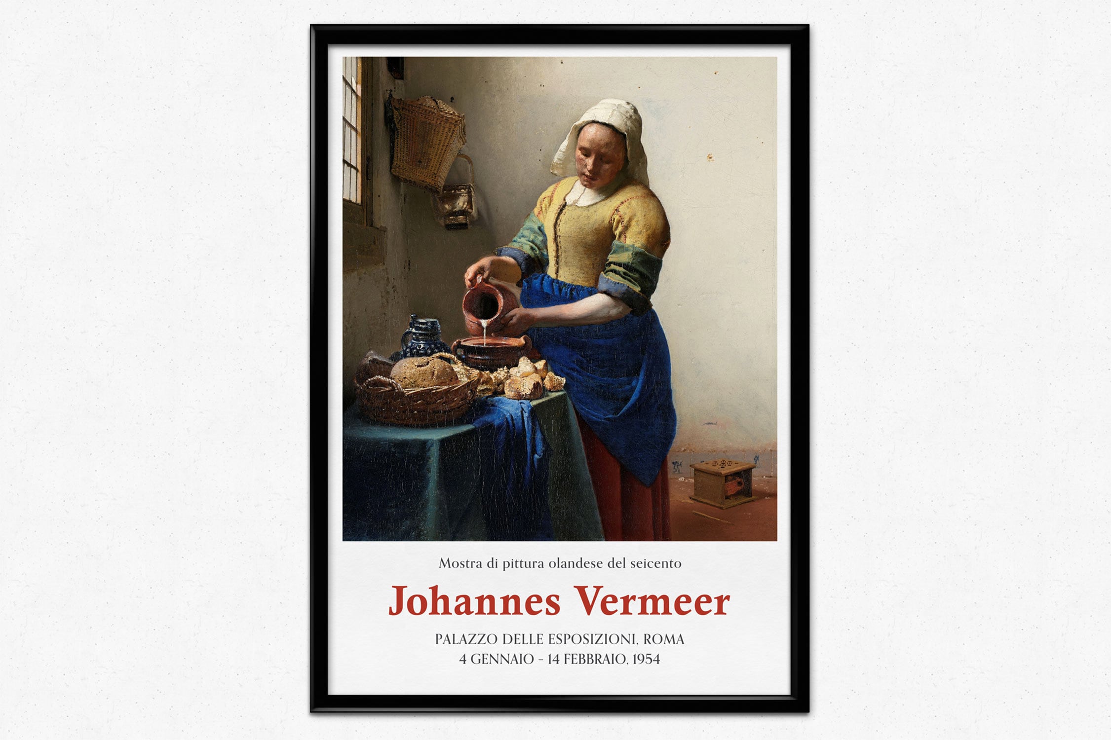 Johannes Vermeer Poster The Milkmaid Print De Melkmeid Etsy