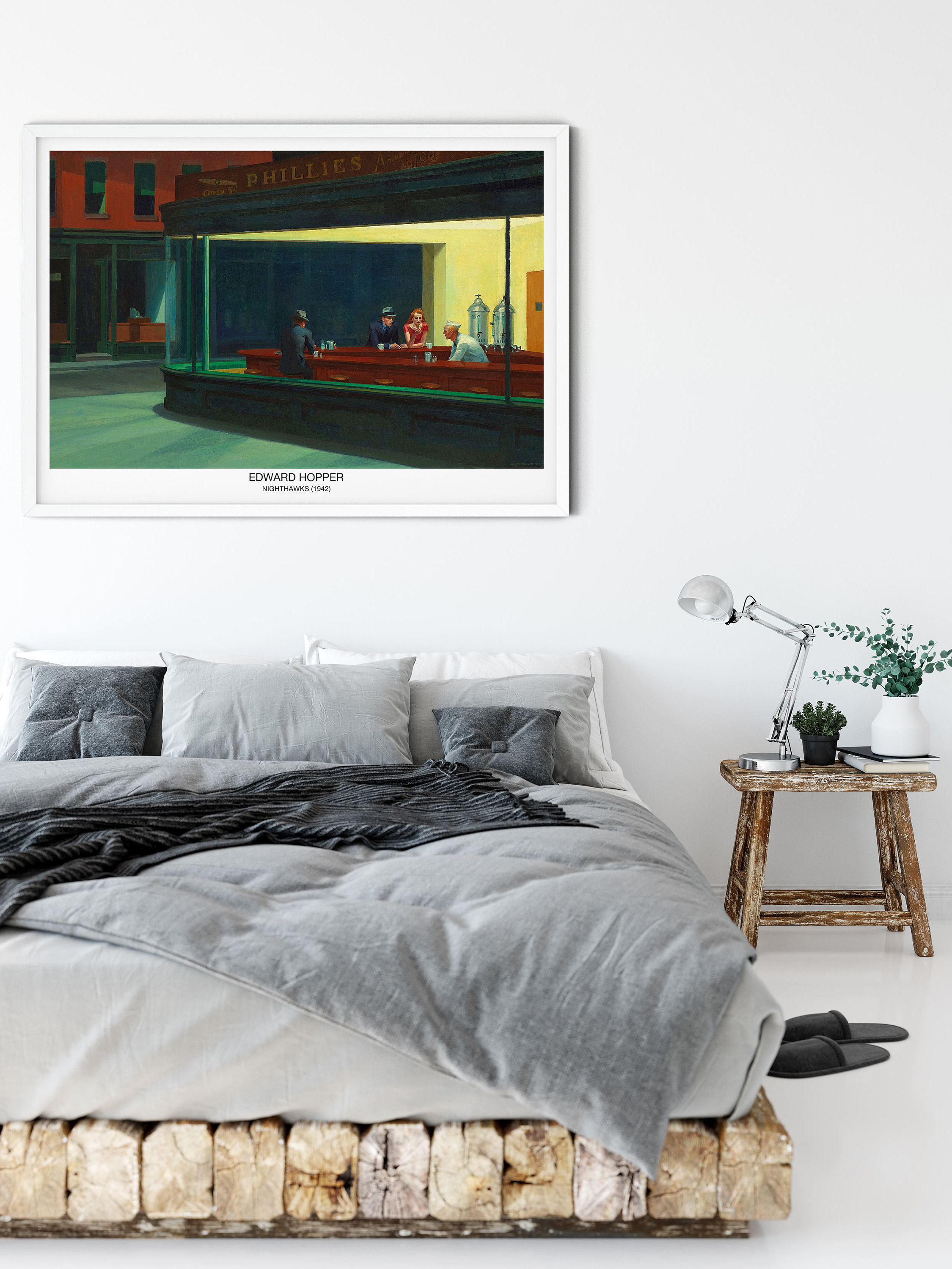 エドワード・ホッパー ナイトホークス プリント、現代展覧会ポスター