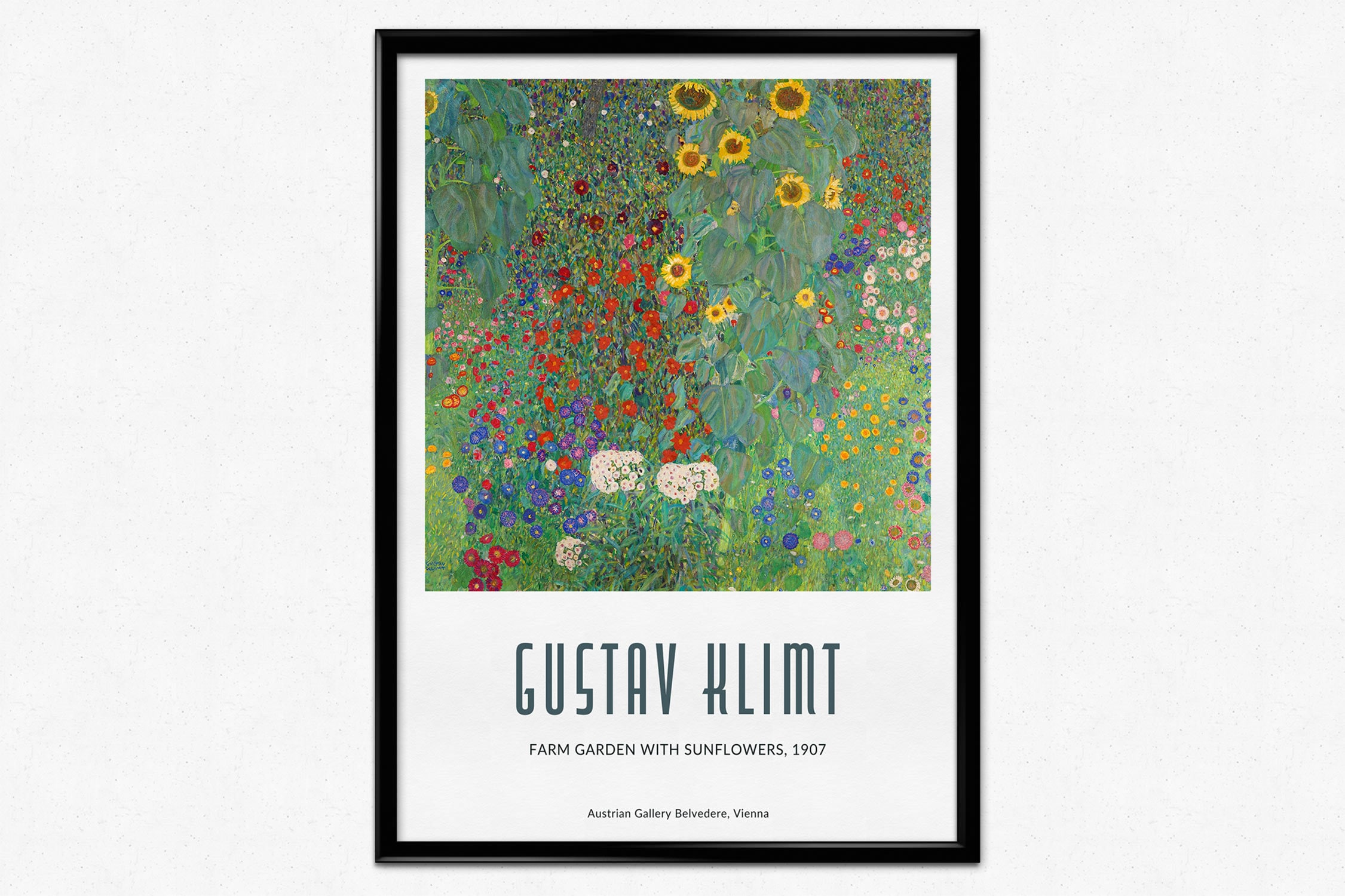 Gustav Klimt Poster Klimt Art Print Farm Garden With Etsy