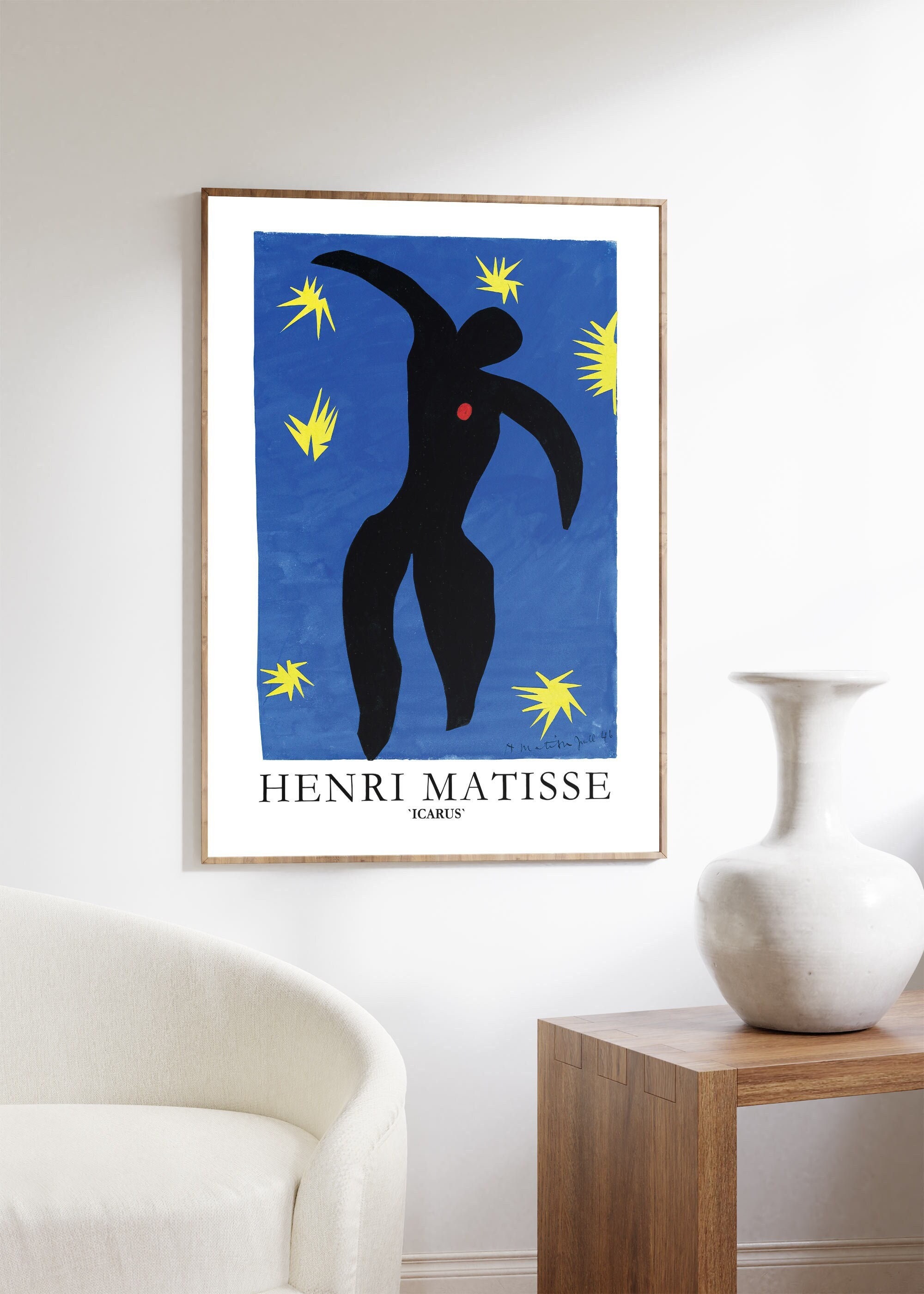 アンリ・マティス THE CUT-OUTS 額装ポスター The Cut-Outs / Henri Matisse アンリ・マティス - books used